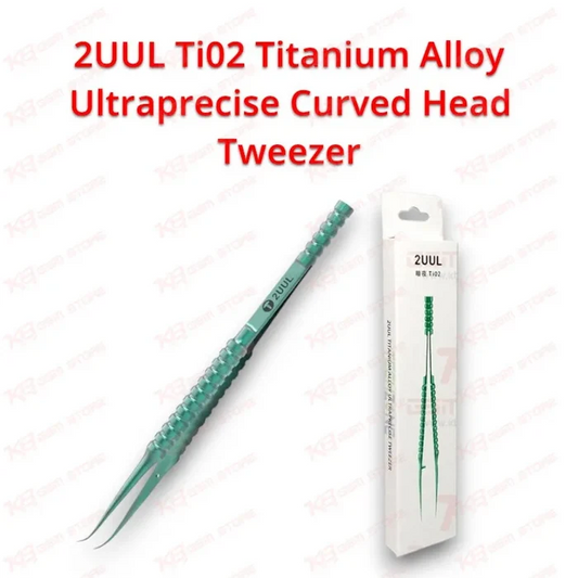 2UUL Ti02 Titanium Alloy Ultraprecise Curved Head Tweezer