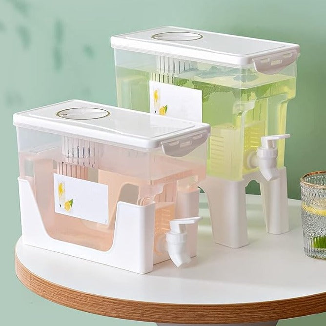 3.5L Fridge Beverage Dispenser With Stand And Spigot | Kitchen Accessories