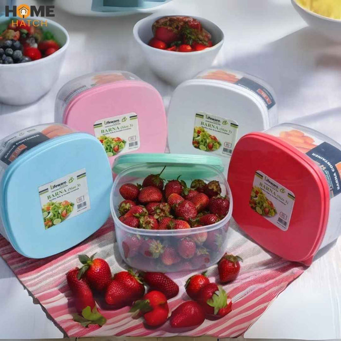 3pcs Multipurpose Plastic Storage Boxes