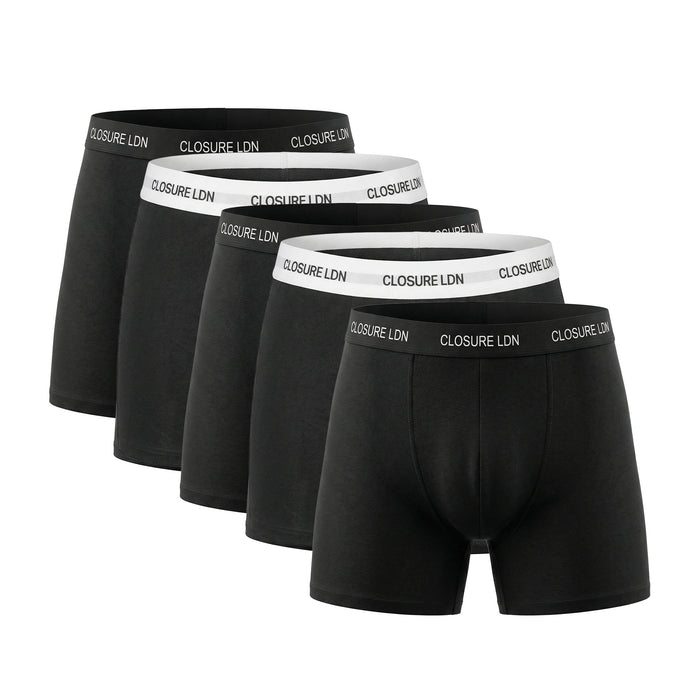 5-Pack Classic Boxer Briefs | Black/White