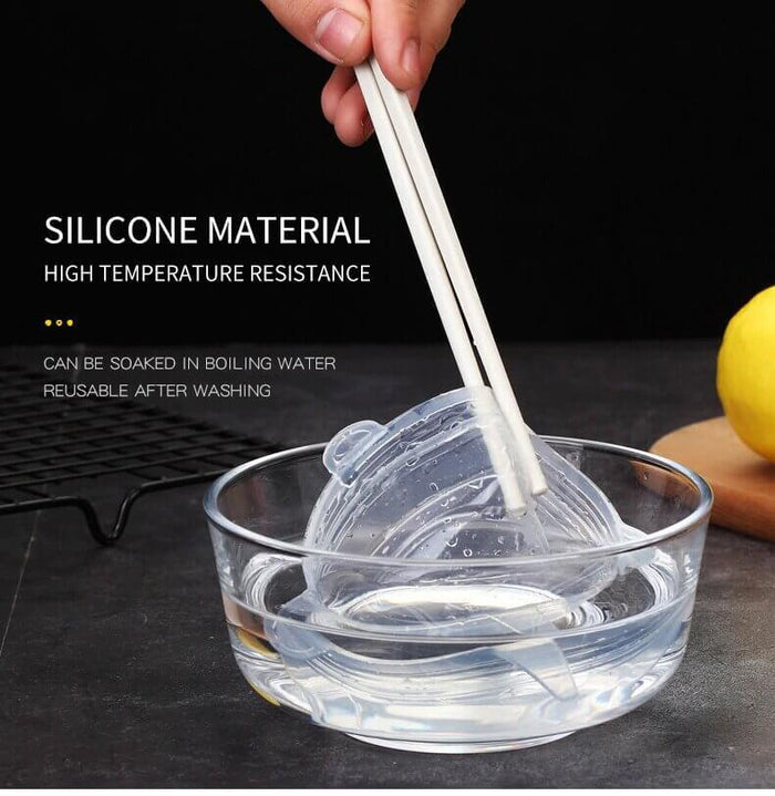 6 Pcs Reusable Silicone Stretch Lids | Kitchen Accessories - HomeHatchpk