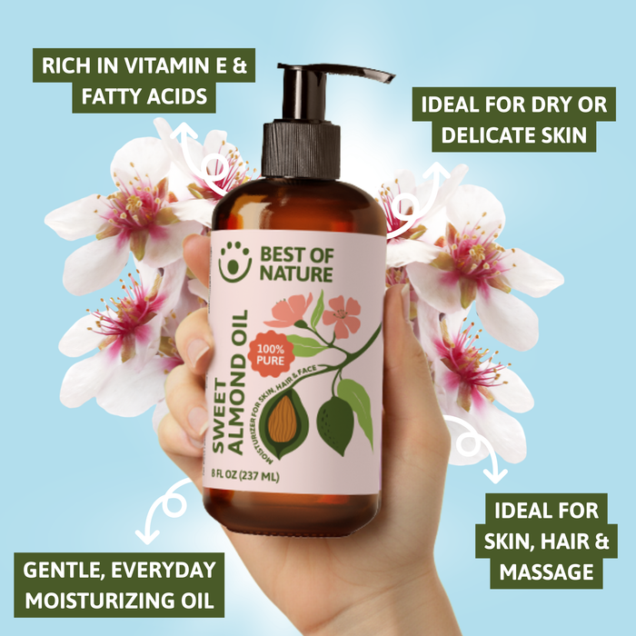Almond Massage & Body Oil - 100% Pure