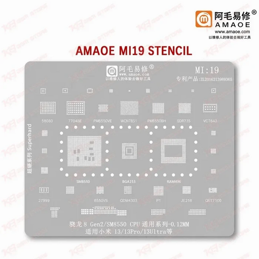 Amaoe Mi19 Stencil