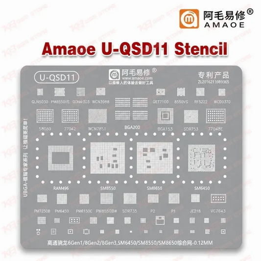 Amaoe U-QSD11 Stencil