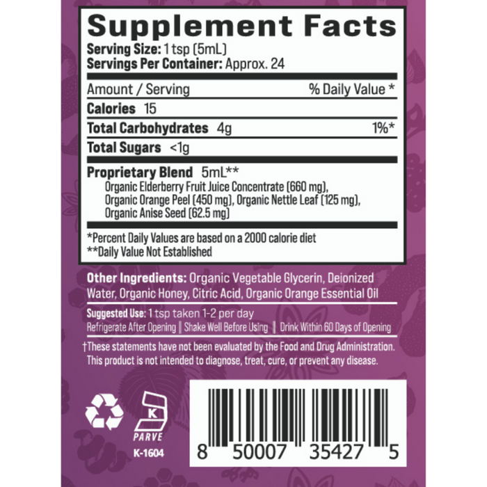 Andi Lynn's Springberry Elderberry Syrup, 4 oz