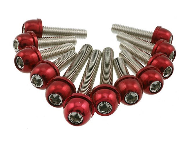 Anodized transmission case bolts - ScooterSwapShop