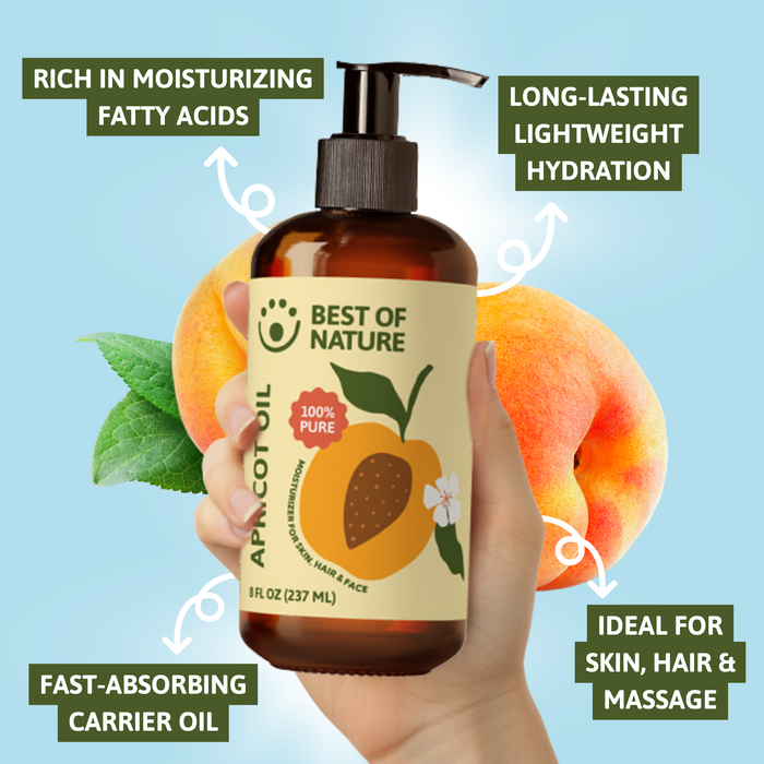 Apricot Kernel Massage & Body Oil - 100% Pure