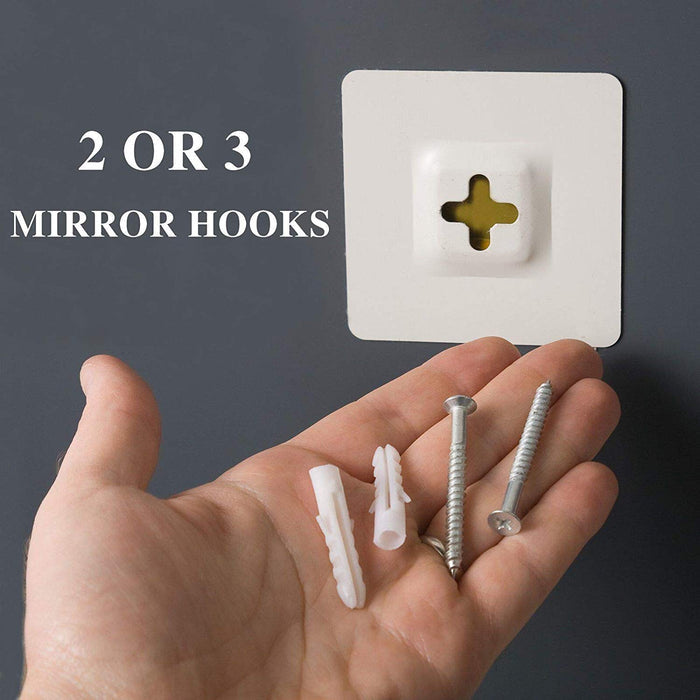 Asymmetrical Vanity Frameless Mirror