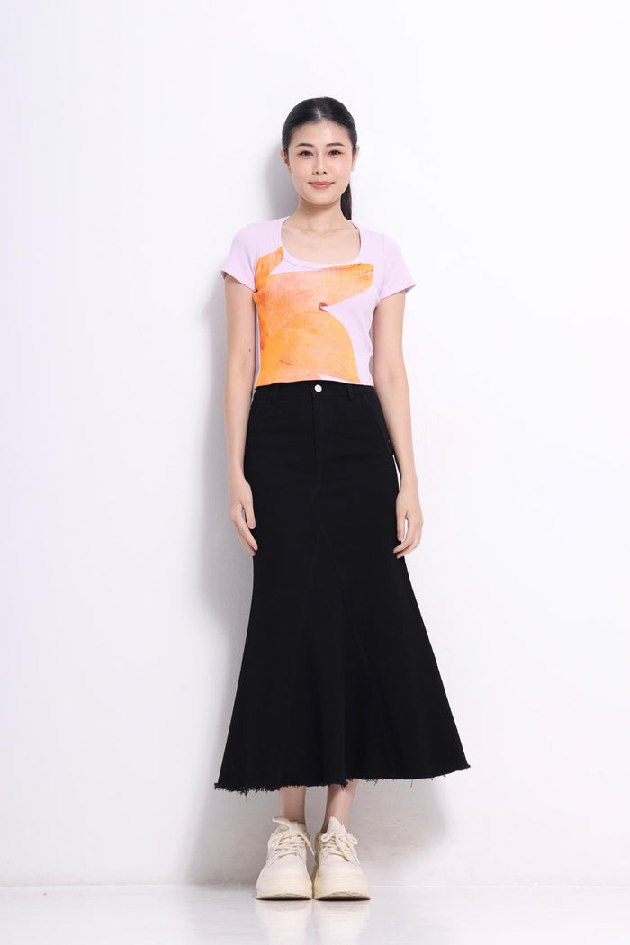 Azalea Ribbed Knit Tee