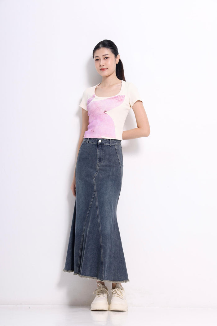 Azalea Ribbed Knit Tee