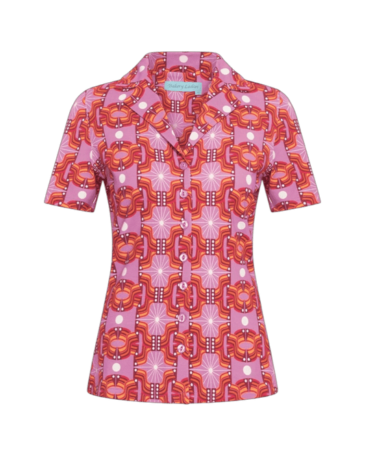 BAKERY LADIES Blouse Peggy, Domino Wave Lilac