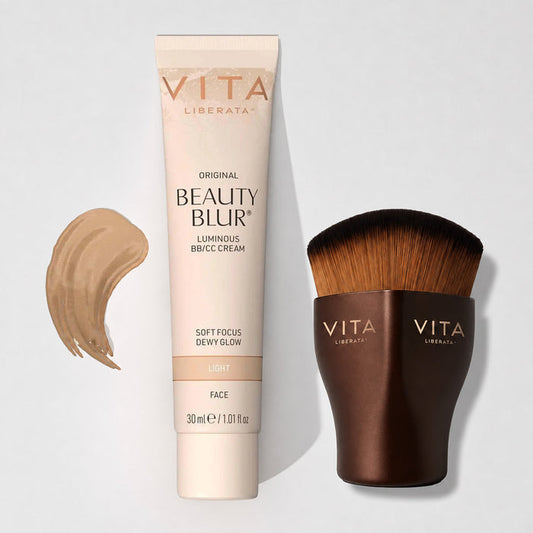 BEAUTY BLUR & PYRAMID BRUSH SET: LIGHT