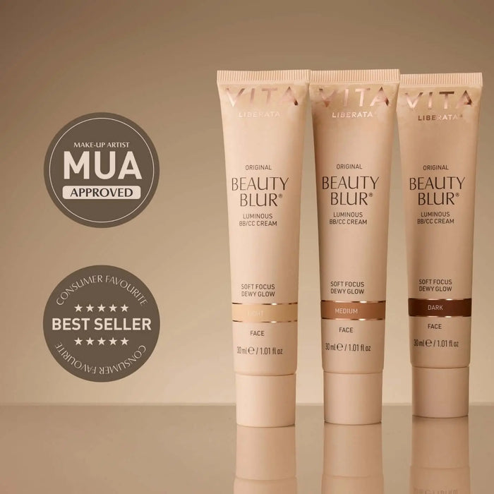 BEAUTY BLUR & FACE BRUSH SET: LIGHT Vita Liberata