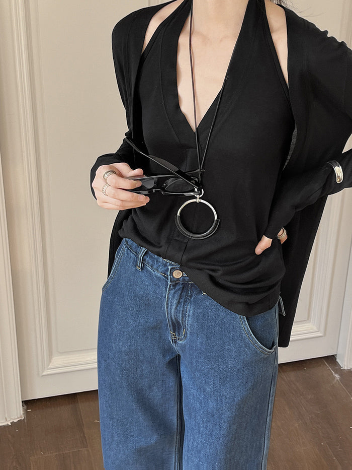 Bianca Duo Knit Tank + Cardigan Set