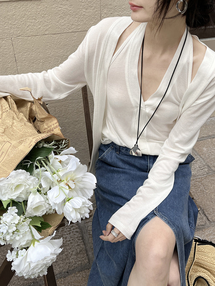 Bianca Duo Knit Tank + Cardigan Set