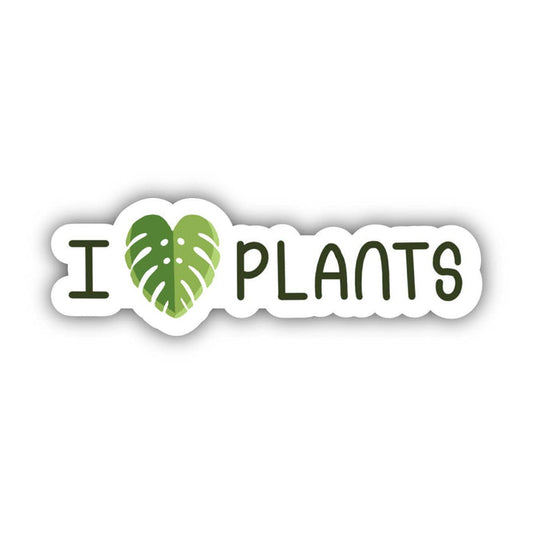 Big Moods 'I Heart Plants' Vinyl Sticker