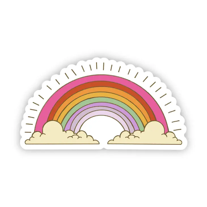 Big Moods Retro Rainbow Vinyl Sticker