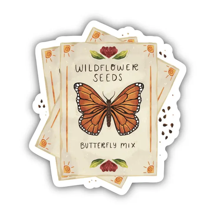 Big Moods 'Wildflower Seeds' Vinyl Sticker
