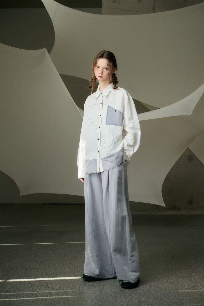 Blake Bicolor Wide Legged Pants