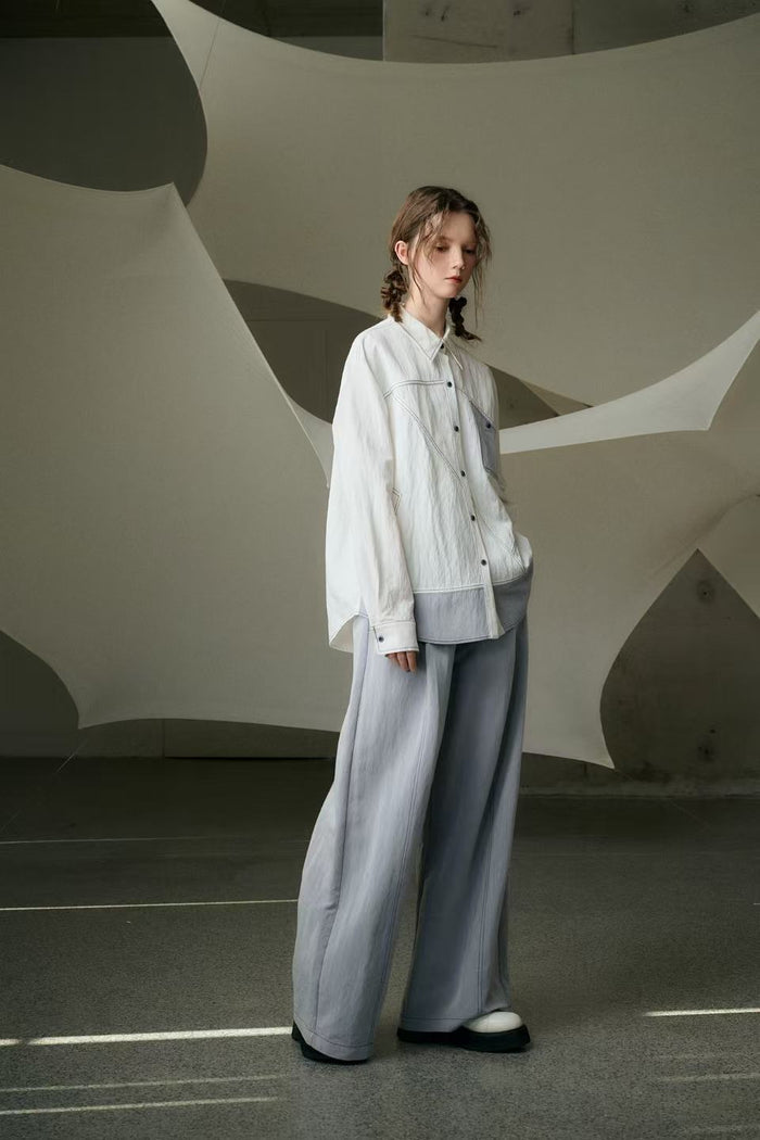 Blake Bicolor Wide Legged Pants