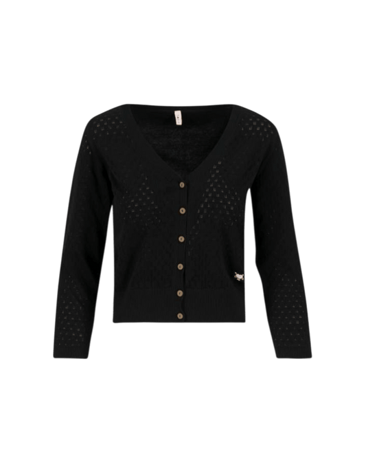 BLUTSGESCHWISTER Sweet Petite tradition black knit