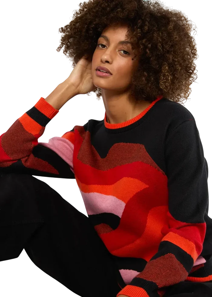BLUTSGESCHWISTER trui Cosy Storyteller autumn wave