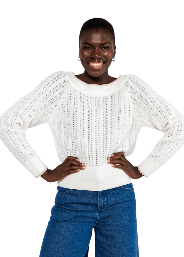 BLUTSGESCHWISTER ZOMERTRUI DELICIOUS SUMMER, DREAMY WHITE KNIT