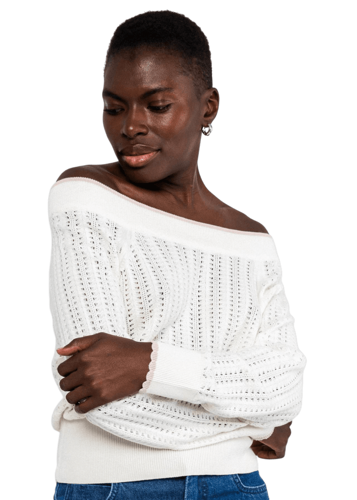 BLUTSGESCHWISTER ZOMERTRUI DELICIOUS SUMMER, DREAMY WHITE KNIT