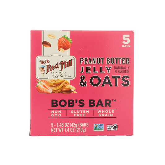 Bob's Red Mill Peanut Butter Jelly and Oats Bob's Bar  5 - 42g Bars