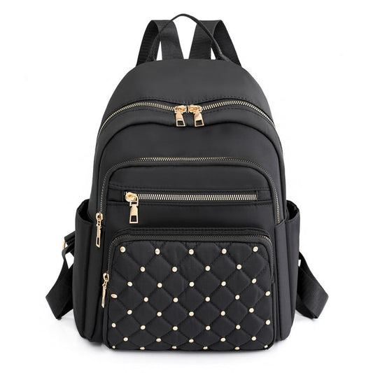 BP893 - Rhombus Stitched Rivets Backpack