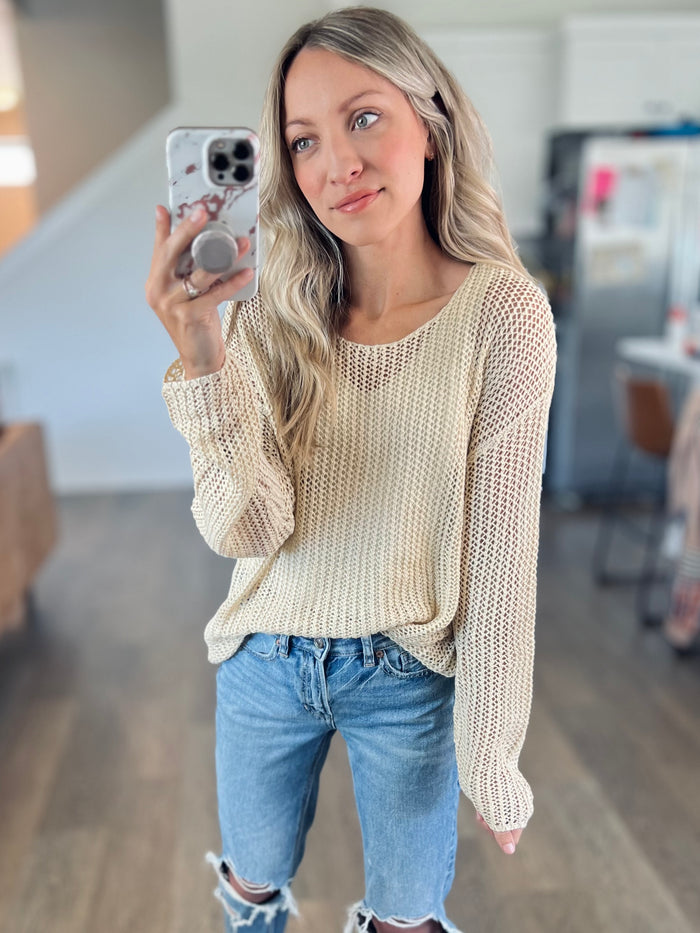 Cal Hollow Knit Top