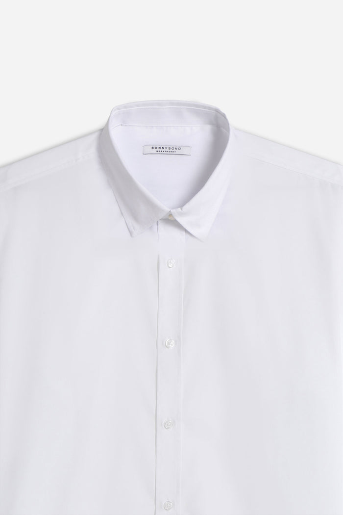 CAMICIA BASIC COLLO ITALIANO BIANCO