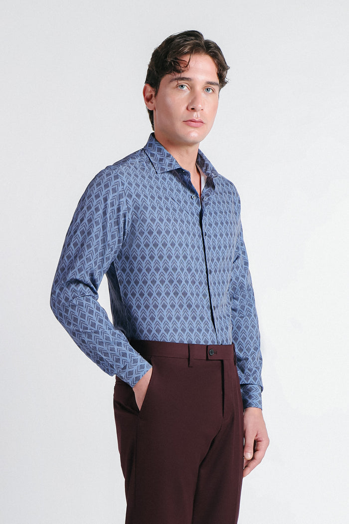 CAMICIA FANTASIA STRETCH AVION - Sonnybono