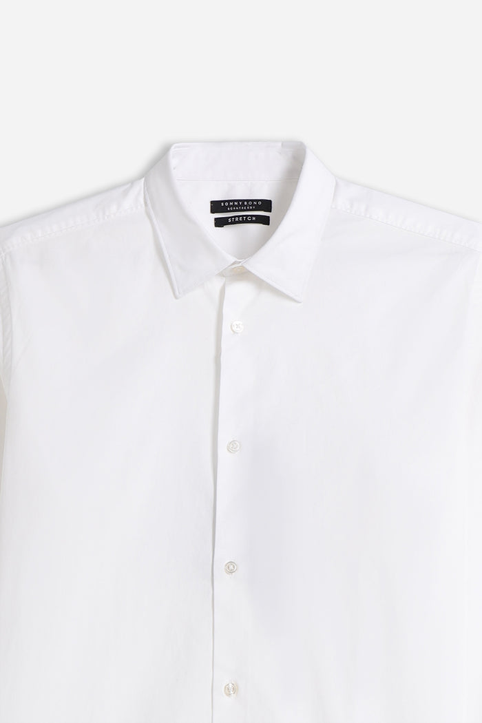 CAMICIA STRETCH BASIC BIANCO