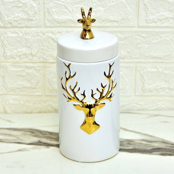 Ceramic Animal Motif Candy Jar | Ginger Jar | Center Piece