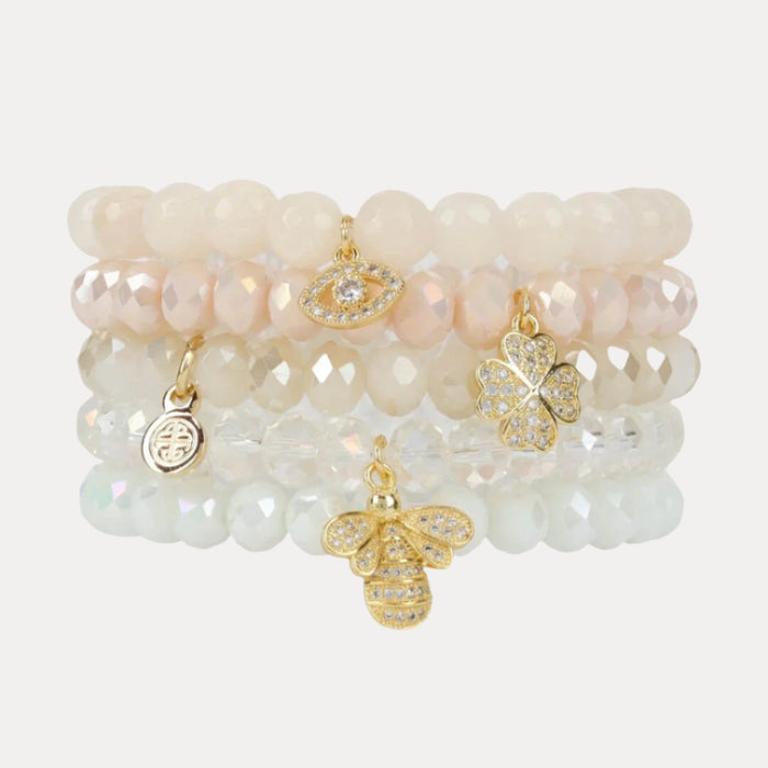 Chamonix - Crystal Beaded Multi Bracelet Set | BuDhaGirl