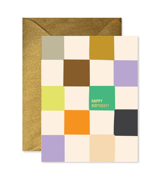 Checkerboard Birthday Sequel Greeting Card