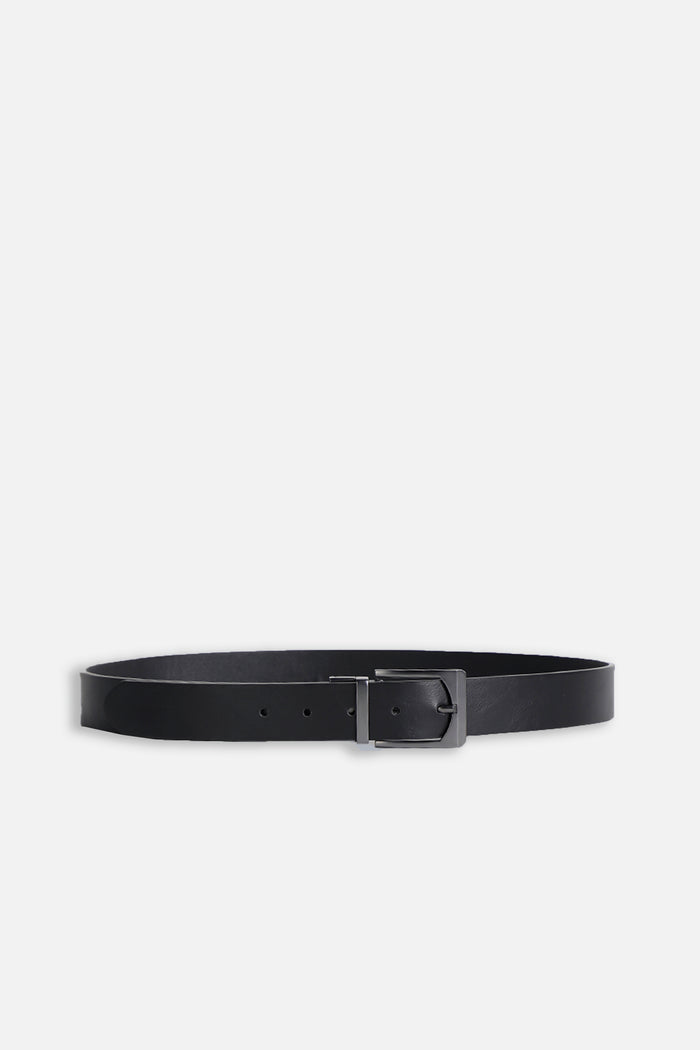 CINTURA DOUBLE FACE CON STAMPA DIAGONALE NERO - Sonnybono