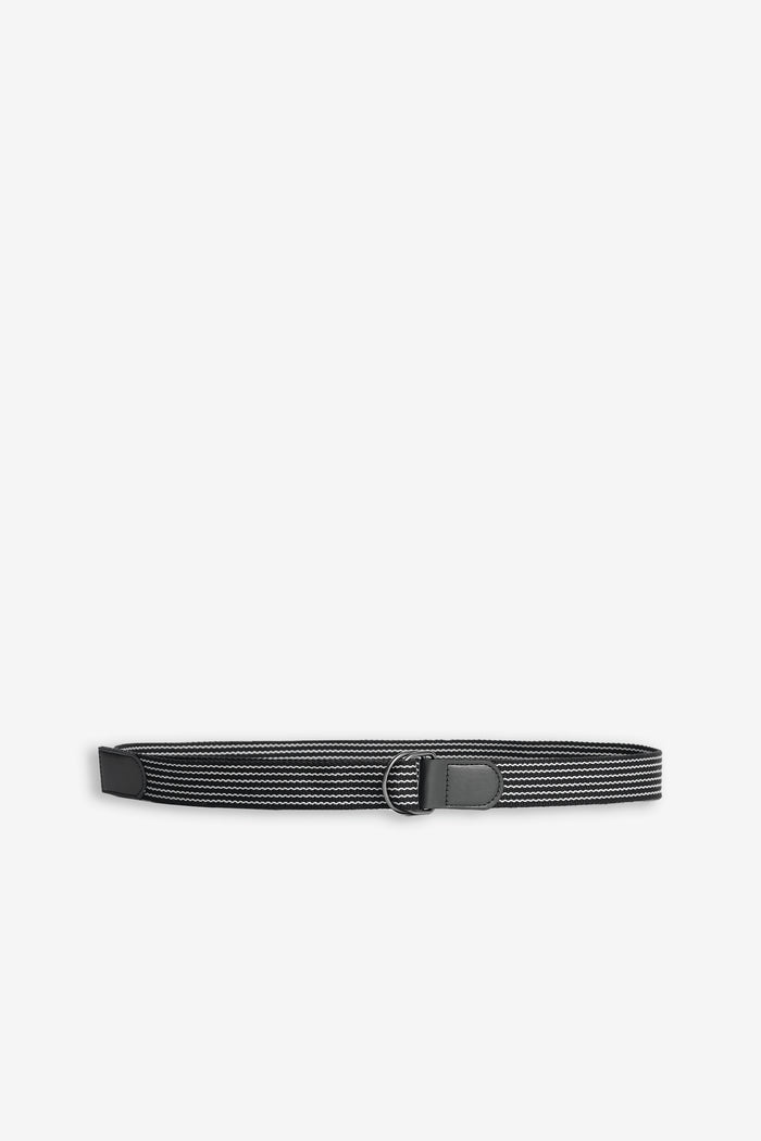 CINTURA RIGATA IN CORDA NERO - Sonnybono