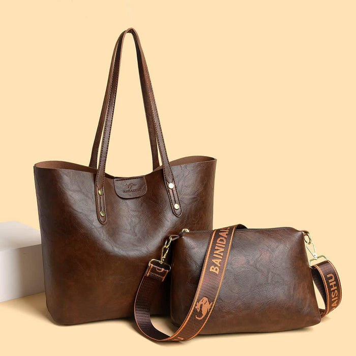 CL1427 - Retro Large Tote Fashion Bag