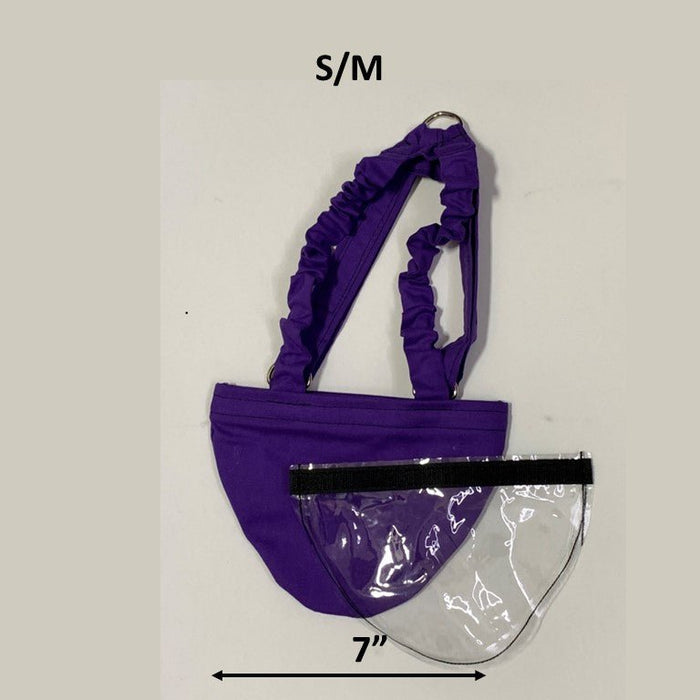 Hen Holster Bird Diaper/Harness (chicken diaper, duck diaper, pigeon diaper with Removable Vinyl Liner) S M (smaller breeds) Purple Bikini bottom