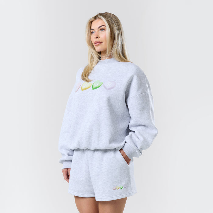 CLSR Sweets Crewneck Twinset | Grey Marl