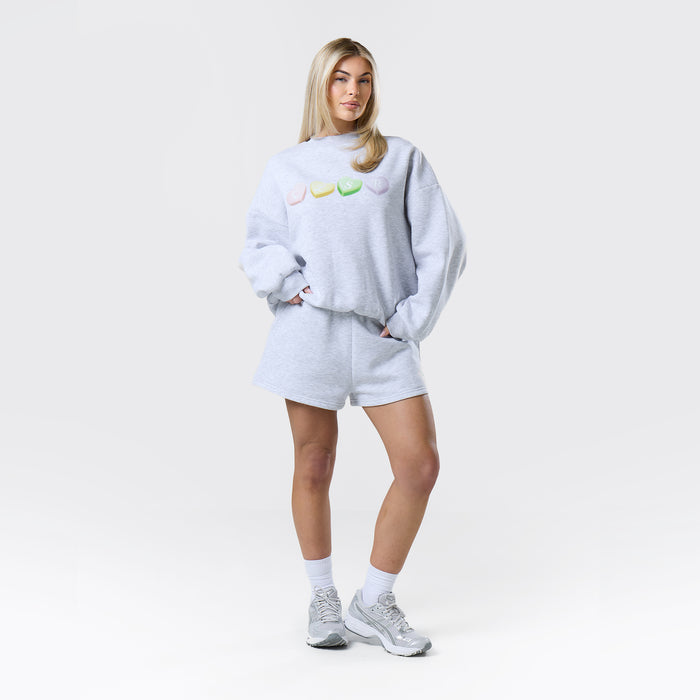 CLSR Sweets Crewneck Twinset | Grey Marl