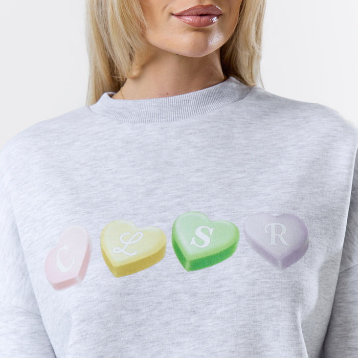 CLSR Sweets Crewneck Twinset | Grey Marl