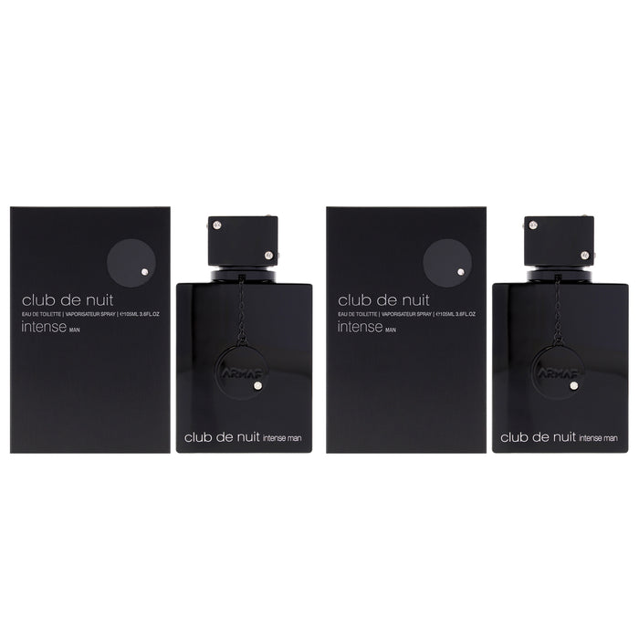 Club De Nuit Intense by Armaf for Men - 3.6 oz EDT Spray - Pack of 2
