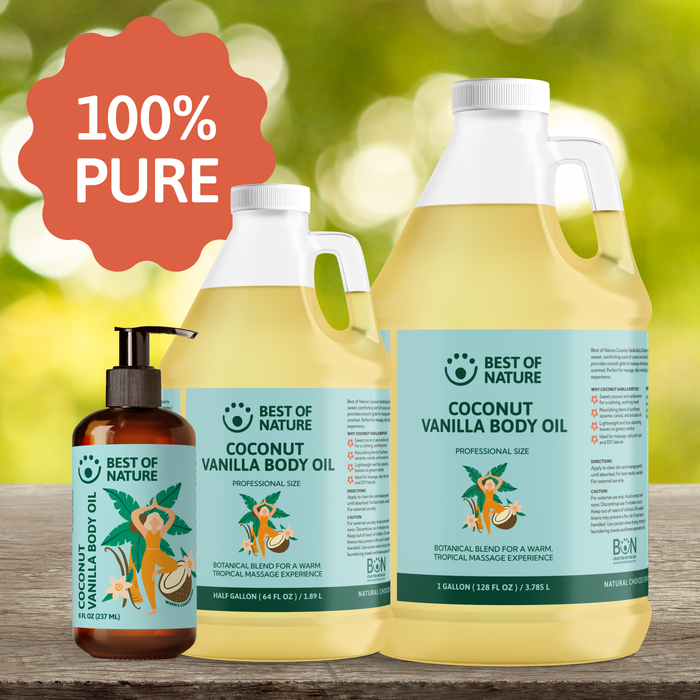 Coconut Vanilla Aromatherapy Massage & Body Oil