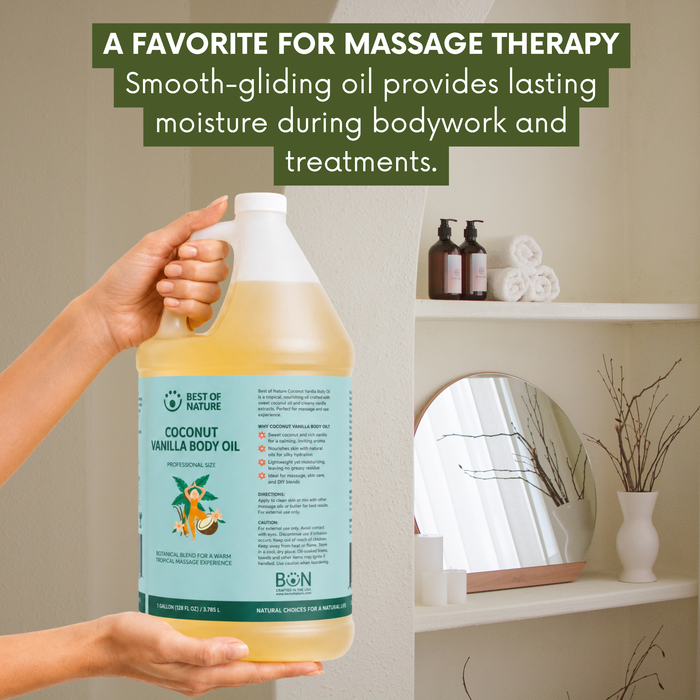 Coconut Vanilla Aromatherapy Massage & Body Oil