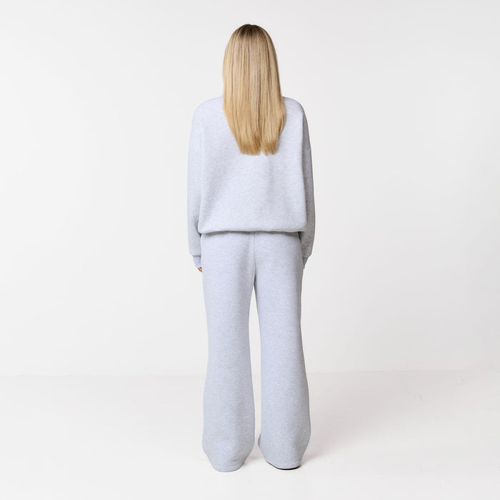 Collegiate 1/4 Zip Tracksuit | Grey Marl