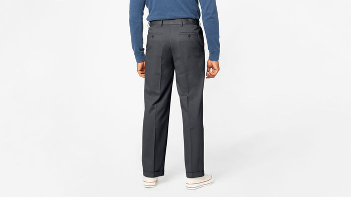 Comfort Khakis, Pleated, Relaxed Fit