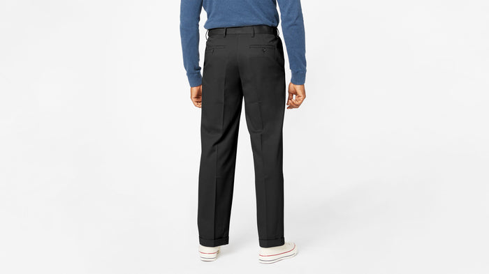 Comfort Khakis, Pleated, Relaxed Fit
